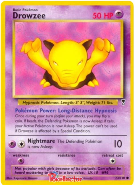 pokemon drowzee|drowzee pokemon card price.